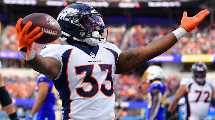 Denver Broncos running back Javonte Williams